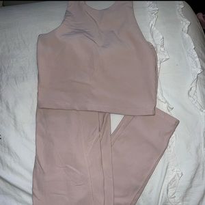 two piece matching workout set